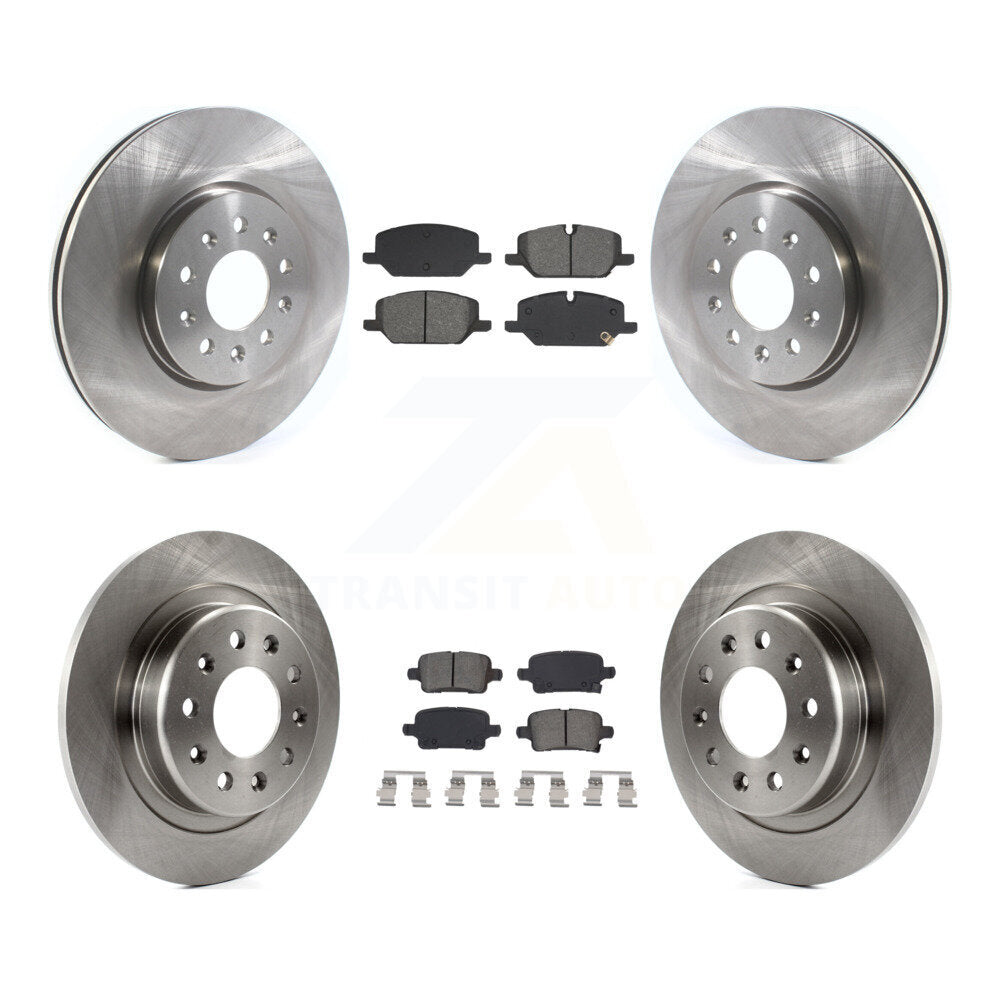 Front Rear Disc Brake Rotors And Semi-Metallic Pads Kit For 2020 Chevrolet Equinox 2.0L K8S-105009
