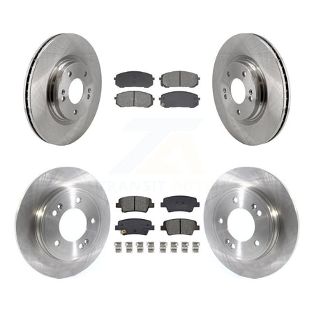 Front Rear Disc Brake Rotors And Semi-Metallic Pads Kit For Hyundai Elantra K8S-105010