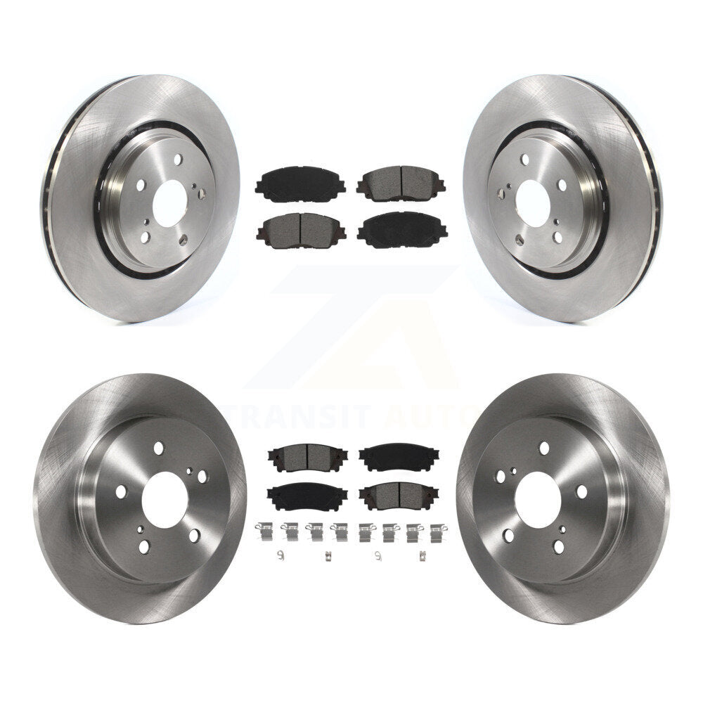Front Rear Brake Rotor & Semi-Metallic Pad Kit For 2020 Toyota Camry XSE With TRD Package K8S-105012