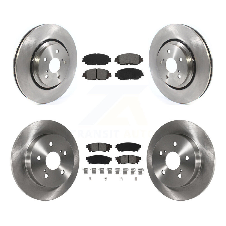 Front Rear Brake Rotor & Semi-Metallic Pad Kit For 2020 Toyota Camry XSE With TRD Package K8S-105012