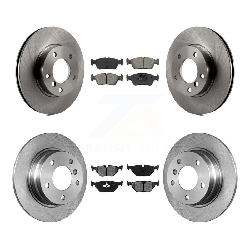 Front Rear Disc Brake Rotor Semi-Metallic Pad Kit For BMW 325i 328i 325is 318is 320i 318i K8S-105024