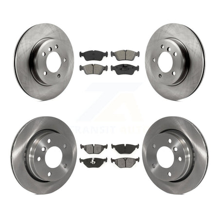 Front Rear Brake Rotors Semi-Metallic Pad Kit For BMW 328i With 276mm Diameter Rotor K8S-105025