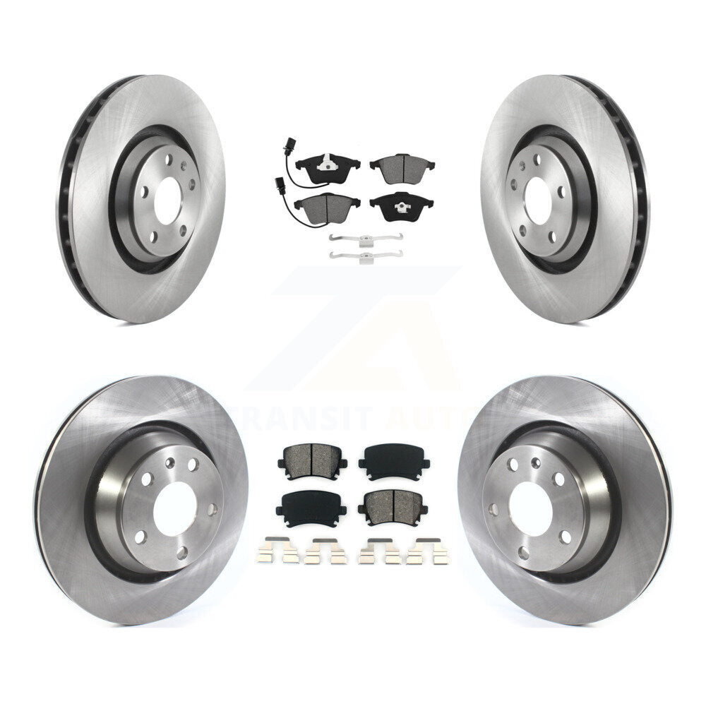 Front Rear Disc Brake Rotors And Semi-Metallic Pads Kit For 2010-2015 Audi TTS Quattro K8S-105029