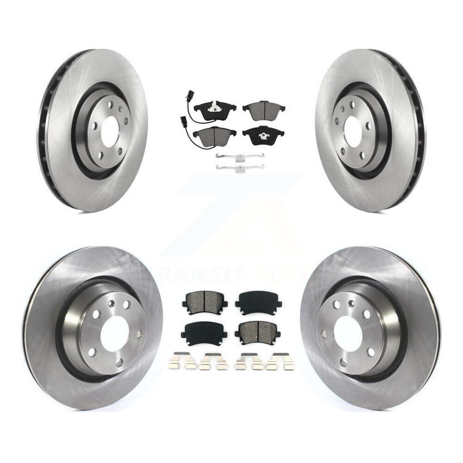 Front Rear Disc Brake Rotors And Semi-Metallic Pads Kit For 2010-2015 Audi TTS Quattro K8S-105029