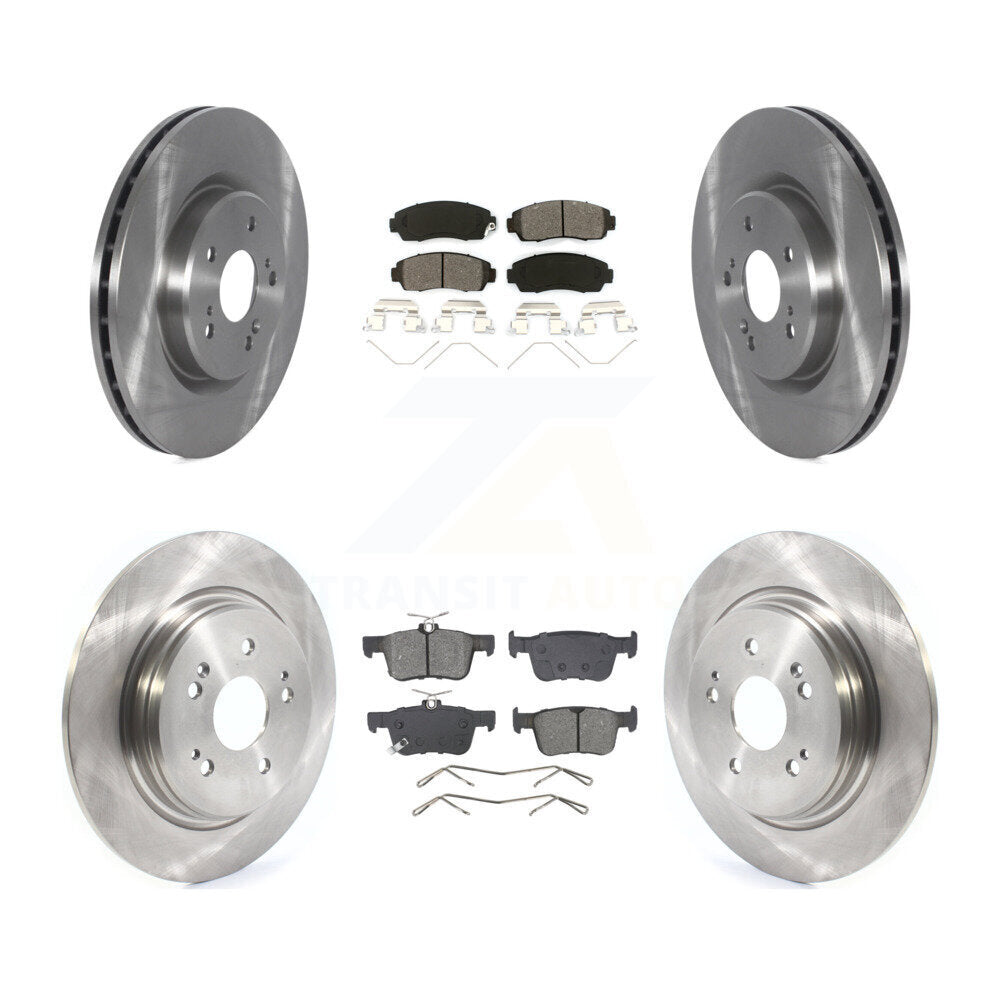 Front Rear Disc Brake Rotors And Semi-Metallic Pads Kit For 2022-2024 Acura RDX K8S-105030