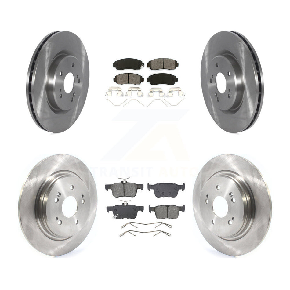 Front Rear Disc Brake Rotors And Semi-Metallic Pads Kit For 2022-2024 Acura RDX K8S-105030