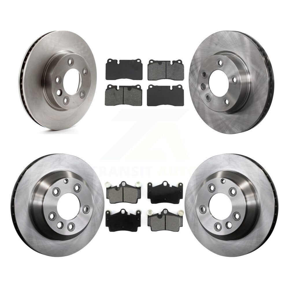 Front Rear Disc Brake Rotors And Semi-Metallic Pads Kit (6Pc) For Volkswagen Touareg K8S-105042