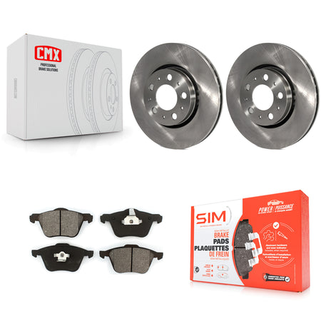 Front Brake Rotor And Semi-Metallic Pad Kit For Volvo S60 With 286mm Diameter K8S-105077