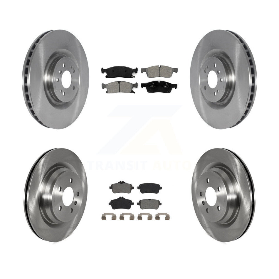 Front Rear Brake Rotor Semi-Metallic Pad Kit For 19 Mercedes-Benz GLE400 With AMG Package K8S-105079