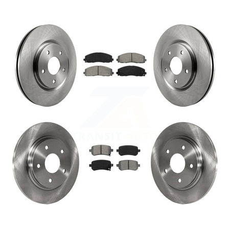 Front Rear Disc Brake Rotors And Semi-Metallic Pads Kit For Volkswagen Routan K8S-105082