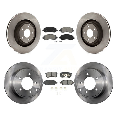 Front Rear Disc Brake Rotor And Semi-Metallic Pad Kit For 2008-2009 Dodge Caliber R/T/SXT K8S-105088