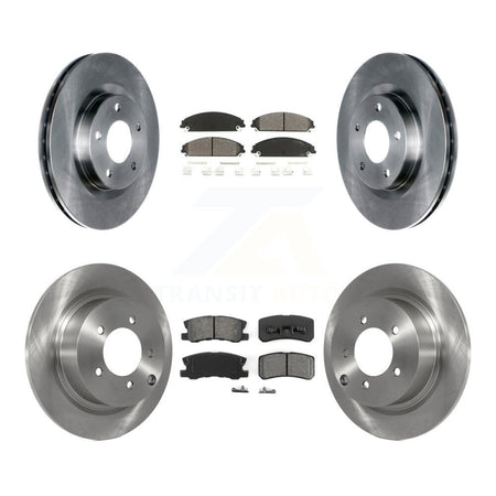 Front Rear Disc Brake Rotors And Semi-Metallic Pads Kit For 2008-2009 Dodge Caliber SRT-4 K8S-105090