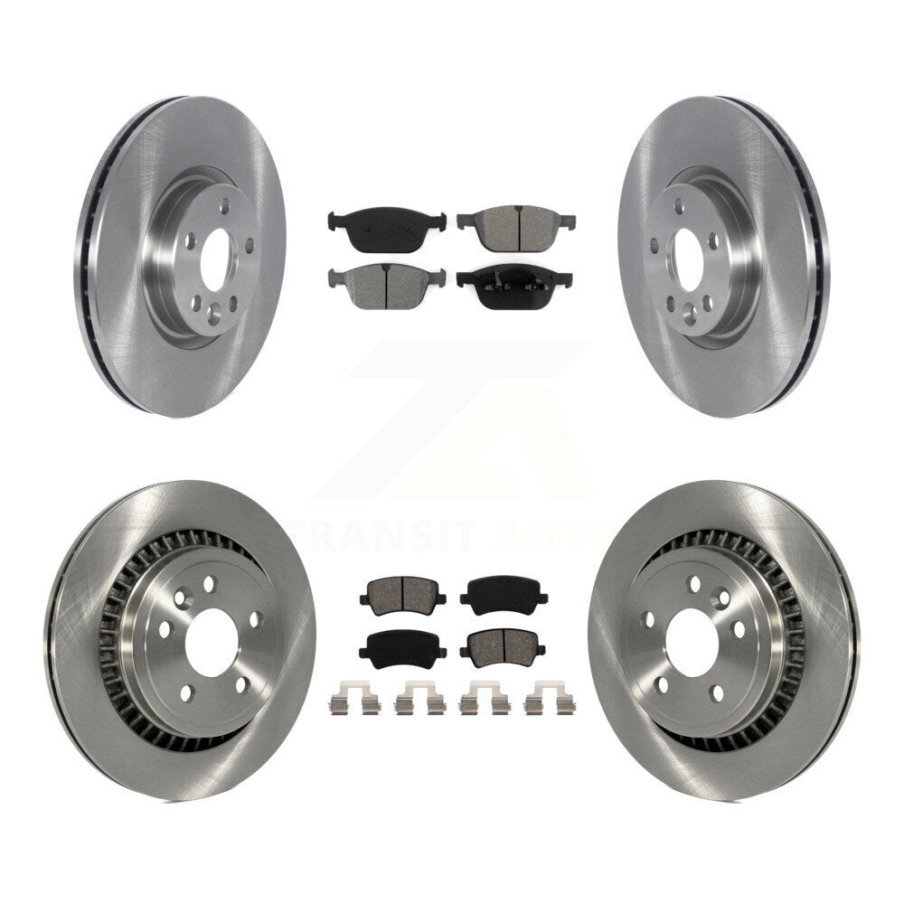 Front Rear Brake Rotor & Semi-Metallic Pad Kit For 2016 Volvo XC60 To Chassis VIN #785803 K8S-105095
