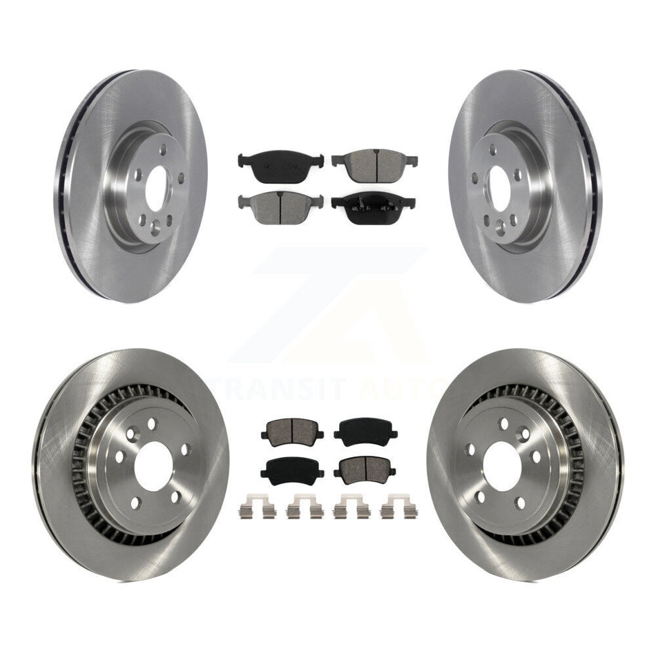 Front Rear Brake Rotor & Semi-Metallic Pad Kit For 2016 Volvo XC60 To Chassis VIN #785803 K8S-105095