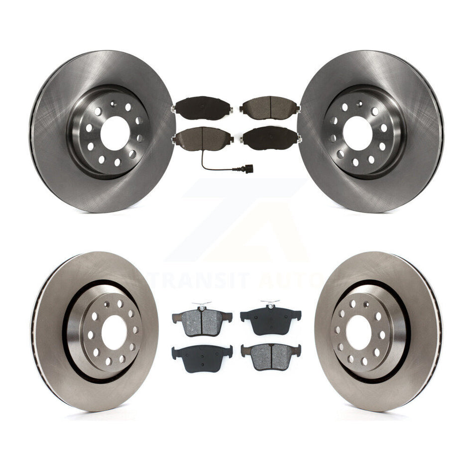 Front Rear Disc Brake Rotor & Semi-Metallic Pad Kit For Volkswagen Arteon Audi A3 Quattro K8S-105103