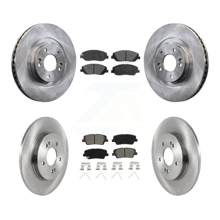 Front Rear Disc Brake Rotors And Semi-Metallic Pads Kit For Hyundai Santa Fe K8S-105106
