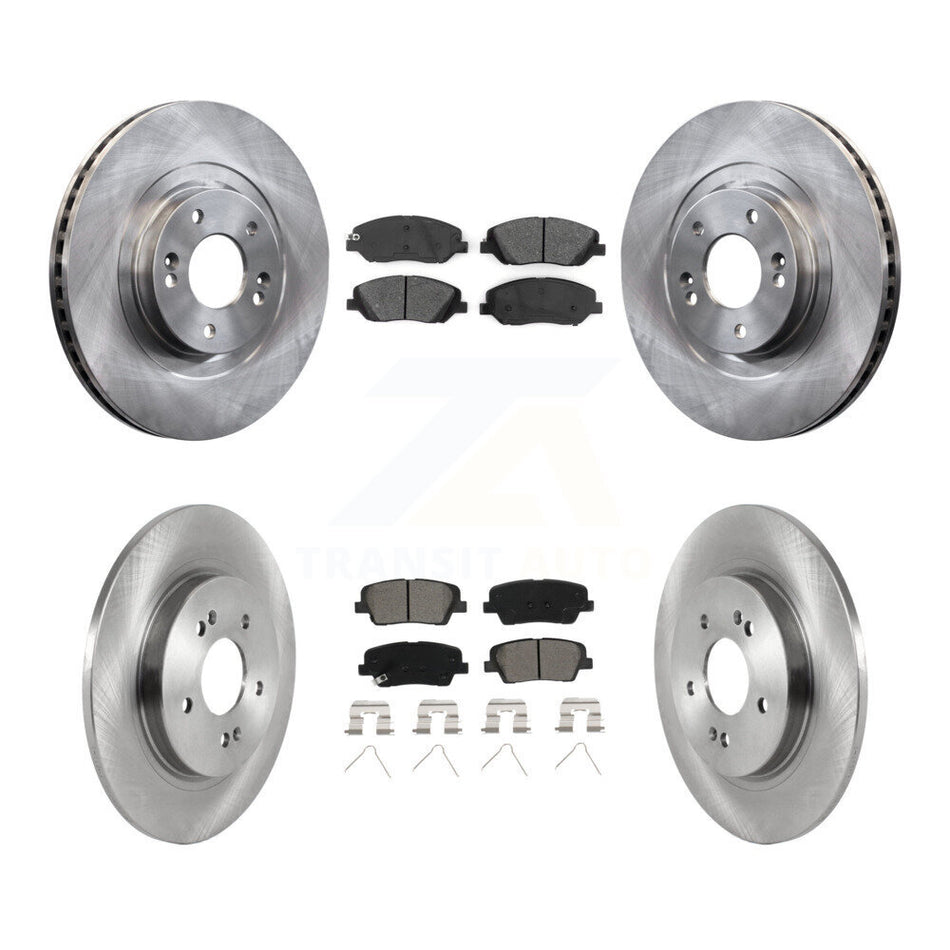 Front Rear Disc Brake Rotors And Semi-Metallic Pads Kit For Hyundai Santa Fe K8S-105106