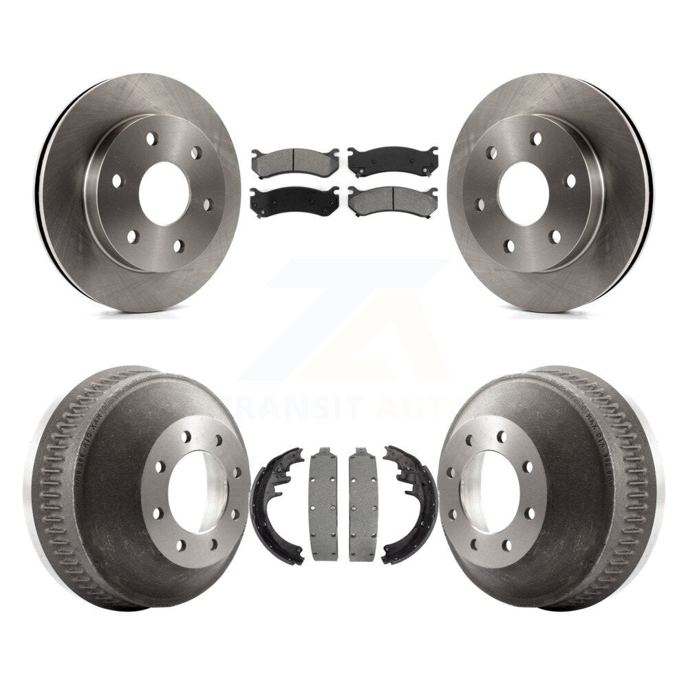 Front Rear Disc Brake Rotors Semi-Metallic Pads And Drum Kit For Chevrolet Suburban 1500 K8S-105134