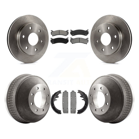 Front Rear Disc Brake Rotors Semi-Metallic Pads And Drum Kit For Chevrolet Suburban 1500 K8S-105134