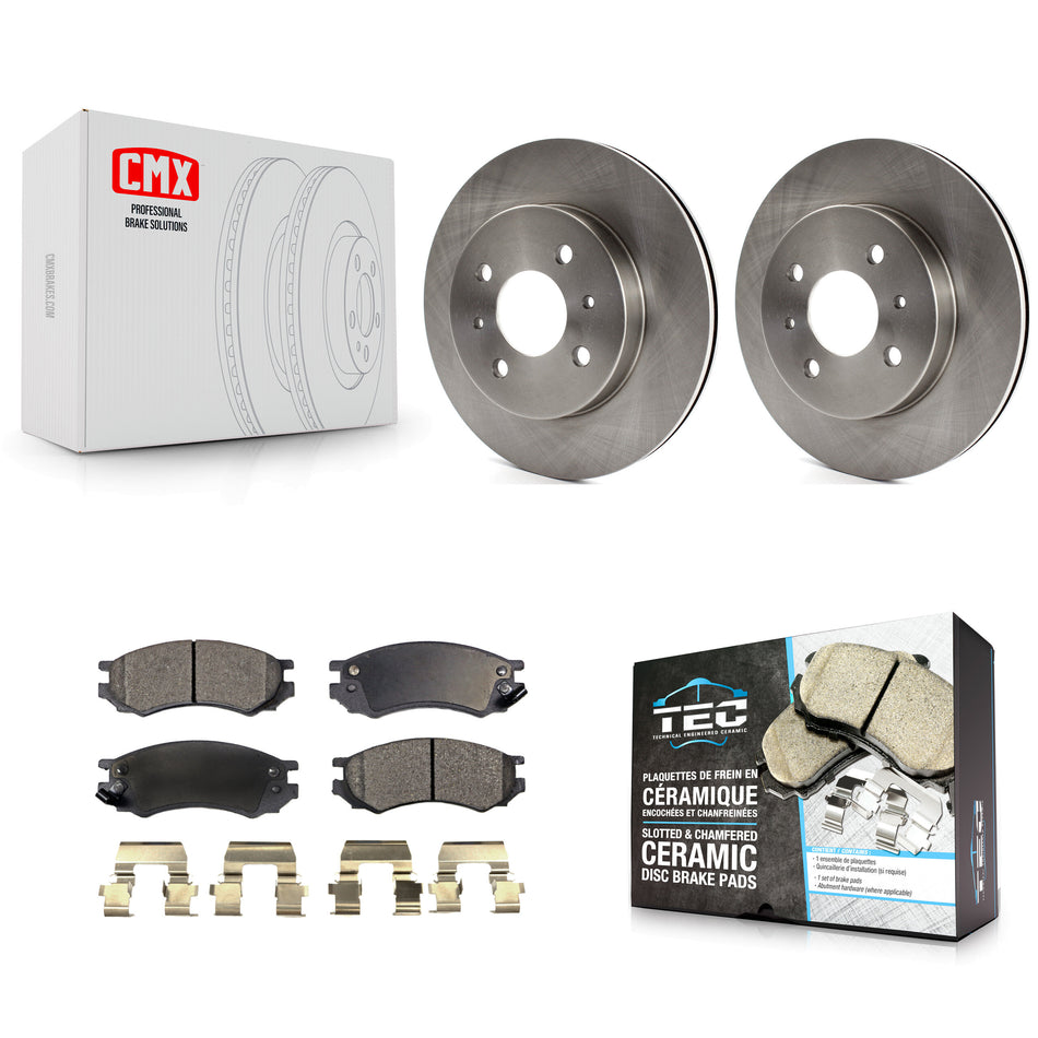 Front Disc Brake Rotors And Ceramic Pads Kit For Saturn SL2 SL1 SC2 SL SC1 SW2 SW1 SC K8T-100007