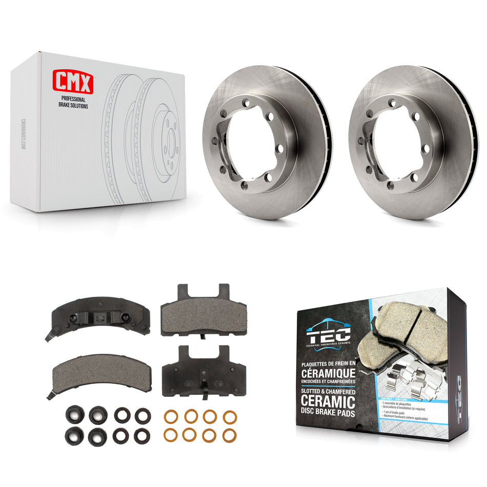 Front Disc Brake Rotors And Ceramic Pads Kit For K1500 Suburban GMC Chevrolet K2500 K8T-100009