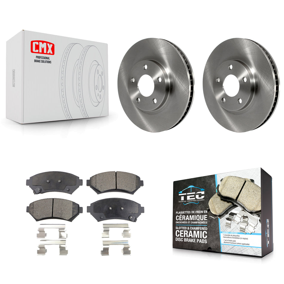 Front Brake Rotor & Ceramic Pad Kit For Chevrolet Buick Impala LeSabre Cadillac DeVille Monte Carlo Park Avenue Pontiac Bonneville Oldsmobile Eldorado Aurora Intrigue Riviera K8T-100014
