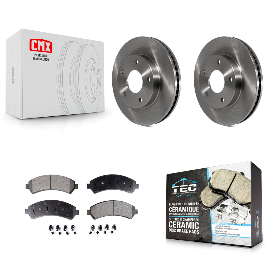 Front Disc Brake Rotors And Ceramic Pads Kit For Chevrolet S10 Blazer GMC Sonoma Jimmy Oldsmobile Bravada Isuzu Hombre K8T-100017