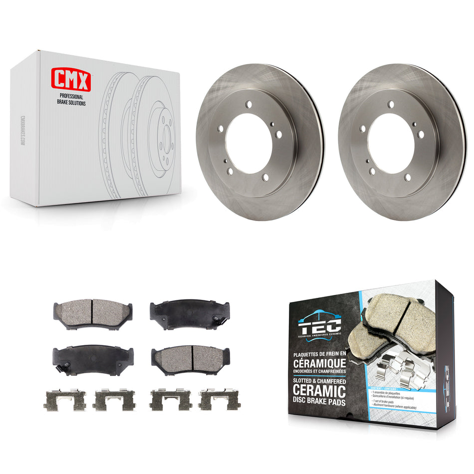 Front Disc Brake Rotors And Ceramic Pads Kit For 1999-2004 Chevrolet Tracker Suzuki Vitara K8T-100022
