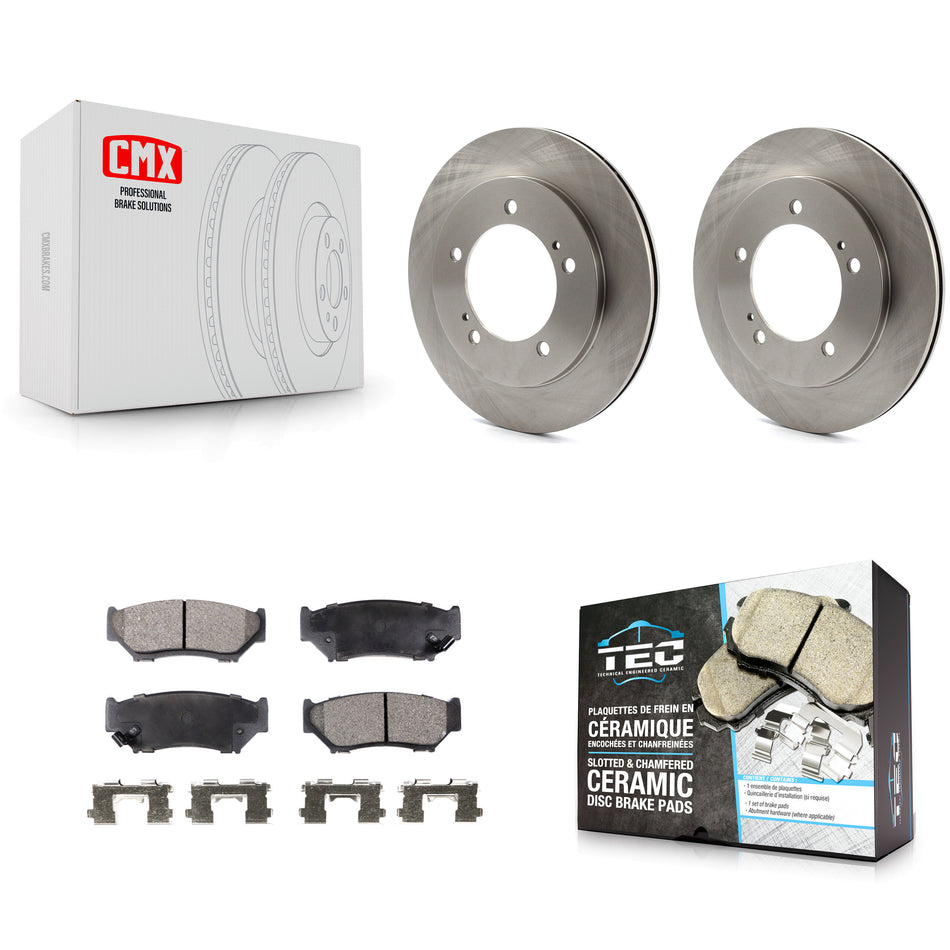 Front Disc Brake Rotors And Ceramic Pads Kit For 1999-2004 Chevrolet Tracker Suzuki Vitara K8T-100022