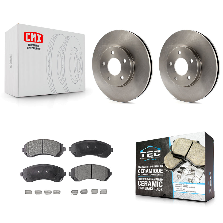 Front Disc Brake Rotors And Ceramic Pads Kit For Buick Rendezvous Chevrolet Venture Pontiac Montana Aztek Oldsmobile Silhouette AWD K8T-100028