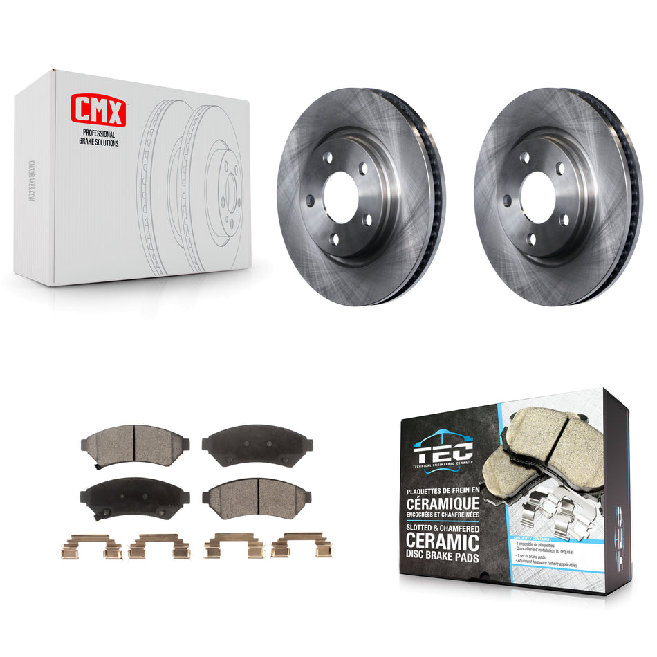 Front Disc Brake Rotors And Ceramic Pads Kit For Pontiac Grand Prix Buick LaCrosse Chevrolet Uplander Montana Terraza Saturn Relay Allure K8T-100038