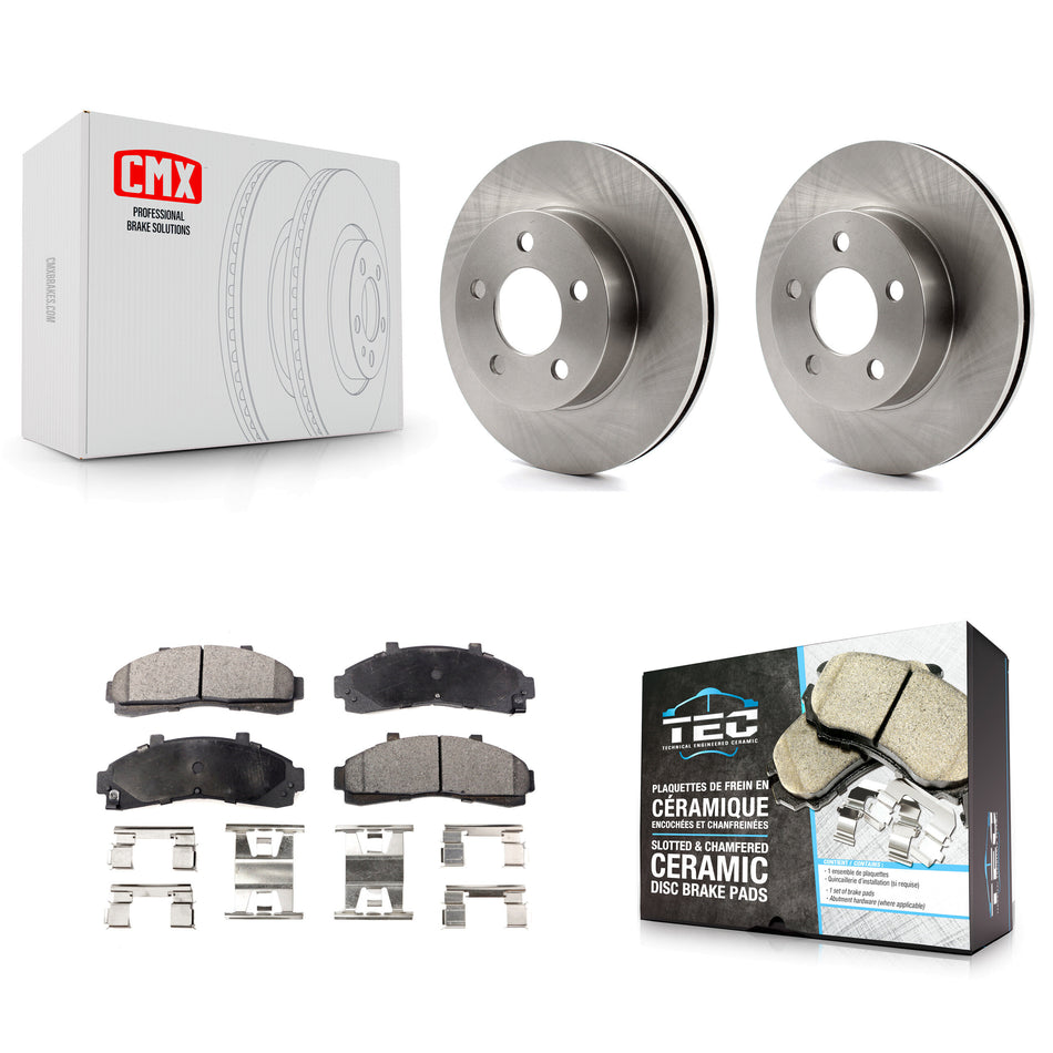 Front Disc Brake Rotors And Ceramic Pads Kit For Ford Ranger Explorer Mercury Mountaineer Mazda B3000 B4000 K8T-100103