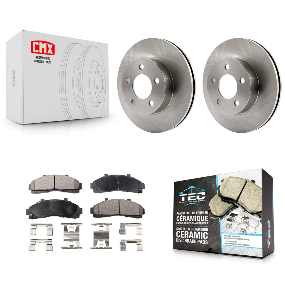 Front Disc Brake Rotors And Ceramic Pads Kit For Ford Ranger Explorer Mercury Mountaineer Mazda B3000 B4000 K8T-100103