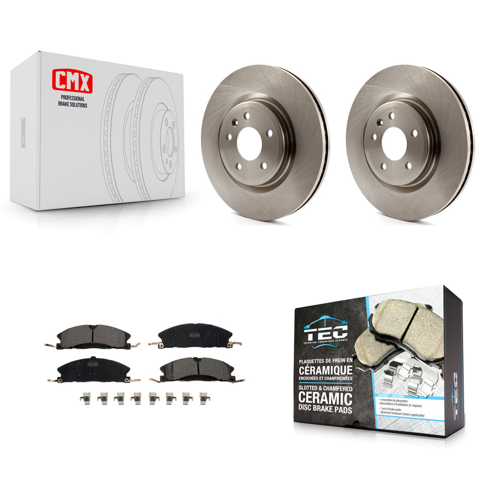Front Disc Brake Rotors And Ceramic Pads Kit For 2013 Ford Explorer Sport With Heavy Duty Brakes K8T-100164