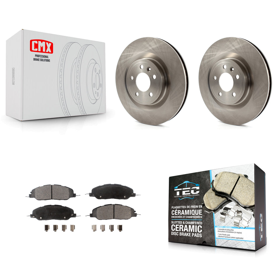 Front Disc Brake Rotors And Ceramic Pads Kit For Ford Mustang K8T-100167