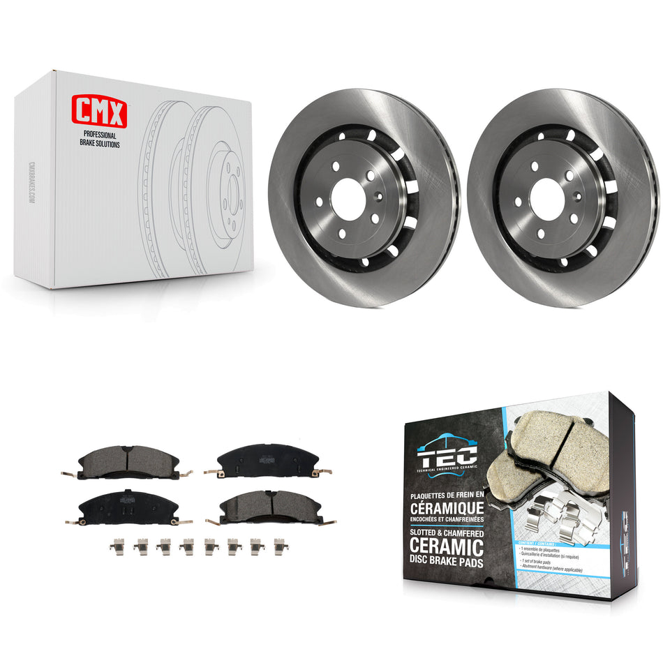Front Disc Brake Rotors And Ceramic Pads Kit For Ford Explorer Taurus Flex Police Interceptor Utility Lincoln Sedan MKS MKT Special Service K8T-100170