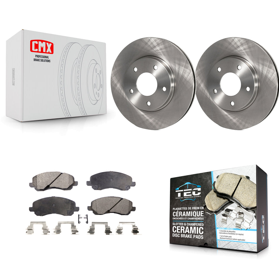 Front Disc Brake Rotors And Ceramic Pads Kit For Mitsubishi Chrysler Sebring Dodge Stratus Galant Eclipse Lancer Outlander K8T-100203