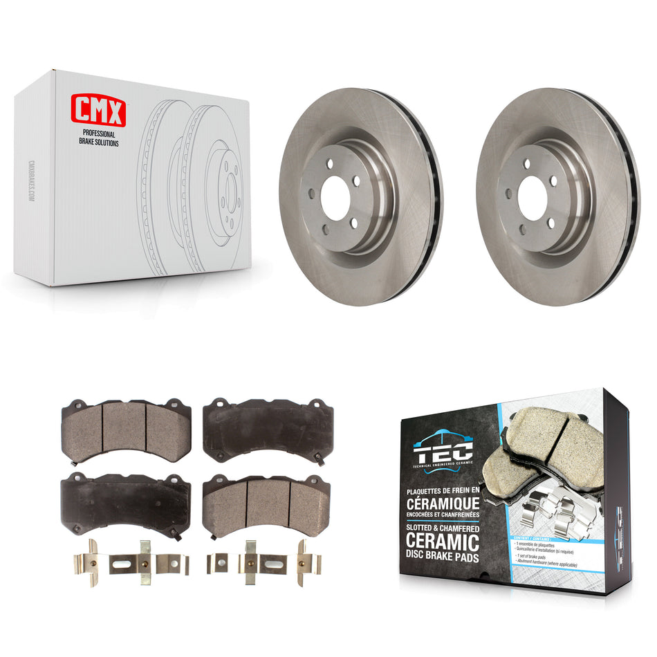 Front Disc Brake Rotors And Ceramic Pads Kit For Dodge Challenger Charger K8T-100225