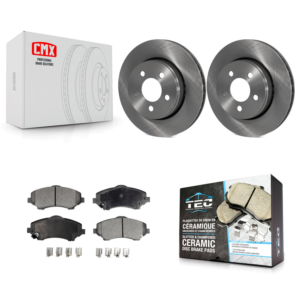 Front Disc Brake Rotors And Ceramic Pads Kit For Jeep Liberty Dodge Nitro K8T-100230