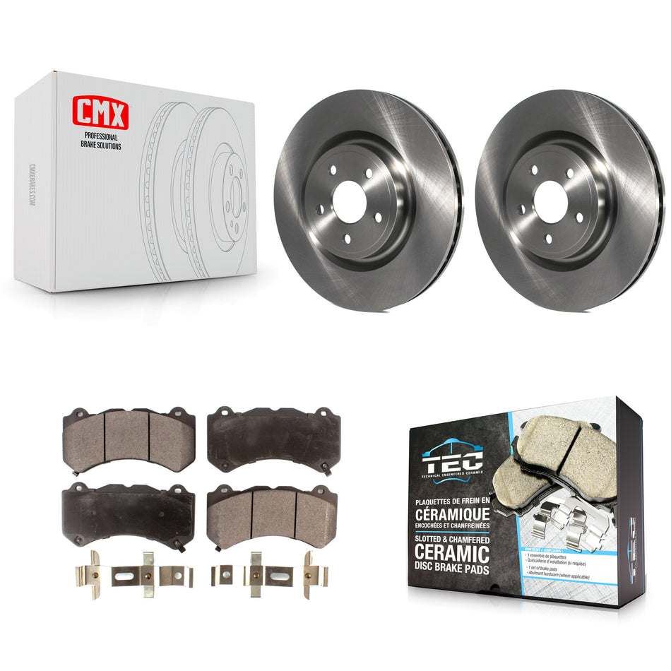Front Disc Brake Rotors And Ceramic Pads Kit For Jeep Grand Cherokee Dodge Durango K8T-100242