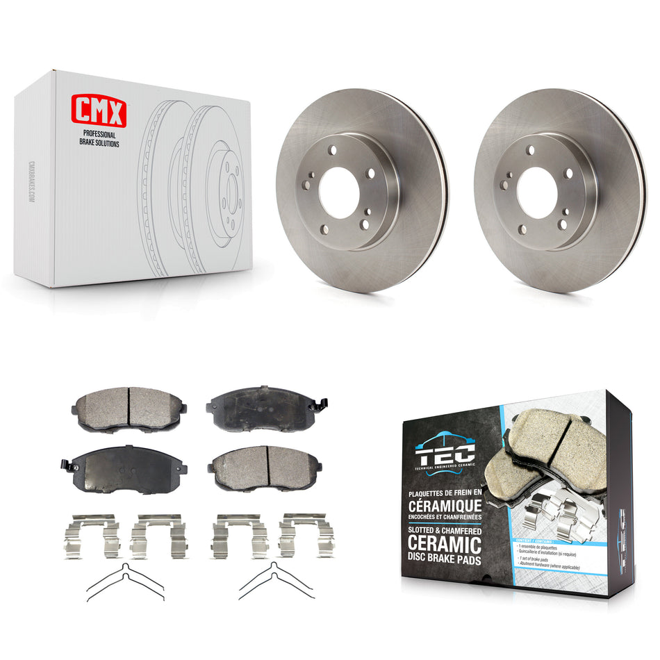 Front Disc Brake Rotors And Ceramic Pads Kit For Nissan Maxima INFINITI I30 K8T-100259