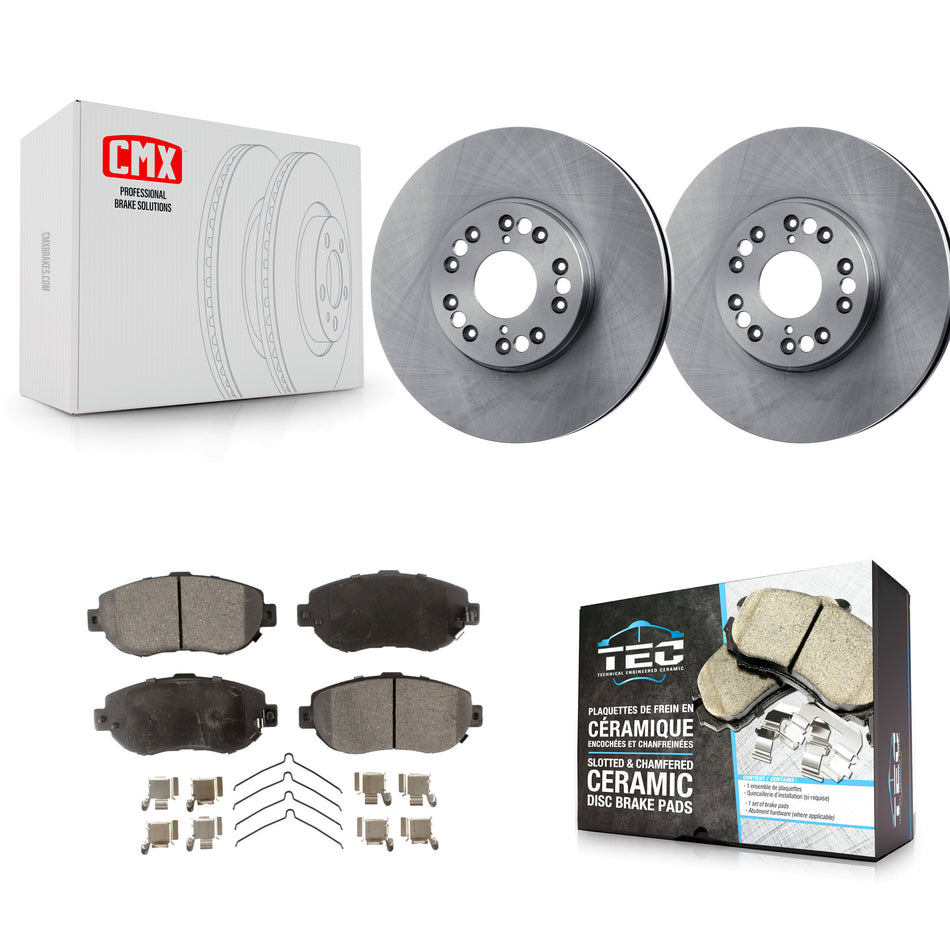 Front Disc Brake Rotors And Ceramic Pads Kit For Lexus GS300 SC430 IS300 GS400 GS430 K8T-100291