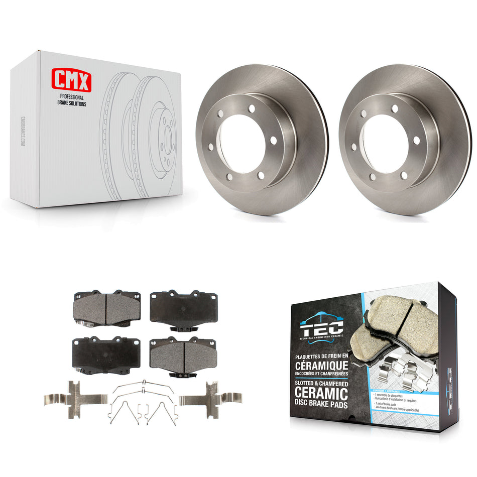 Front Disc Brake Rotors And Ceramic Pads Kit For Toyota 4Runner Tacoma K8T-100298