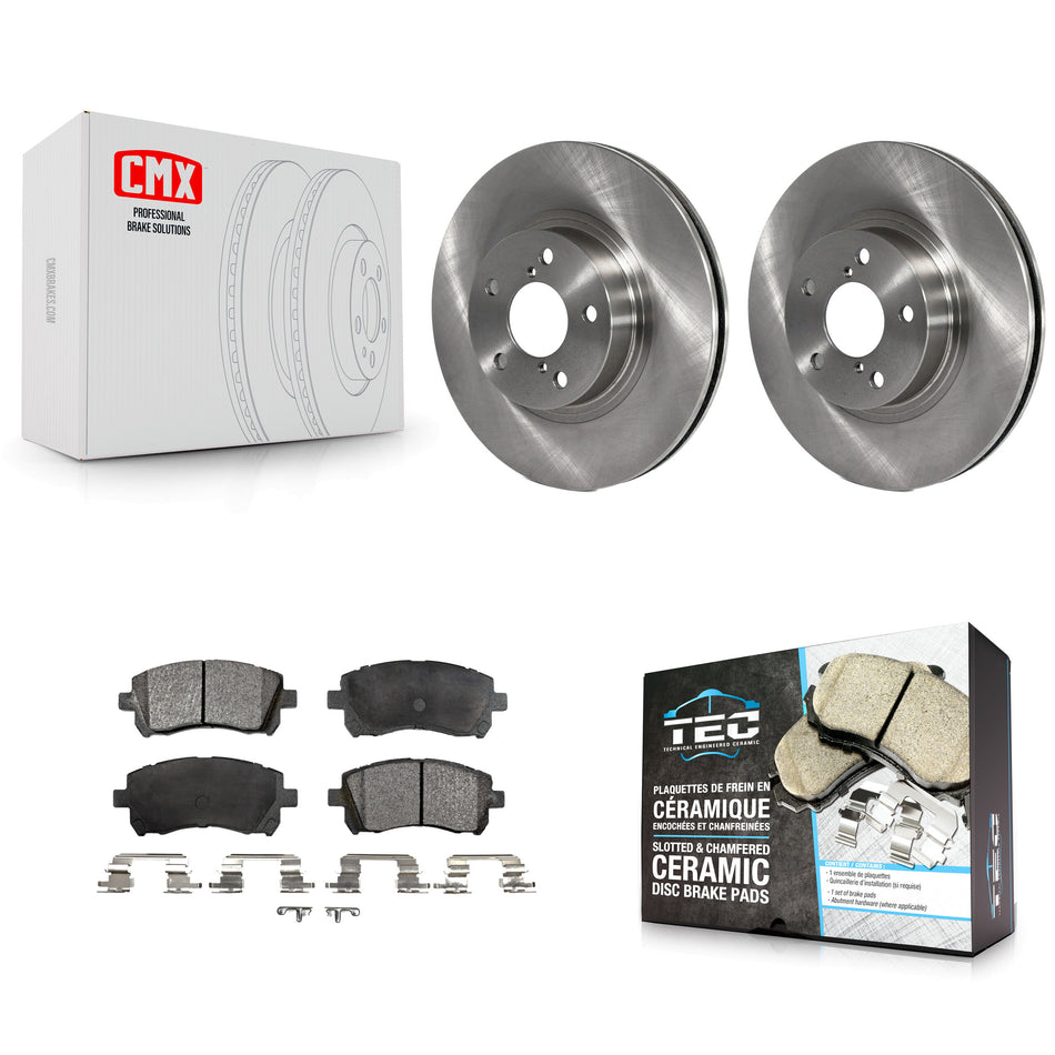 Front Disc Brake Rotors And Ceramic Pads Kit For Subaru Legacy Forester Outback Impreza K8T-100305