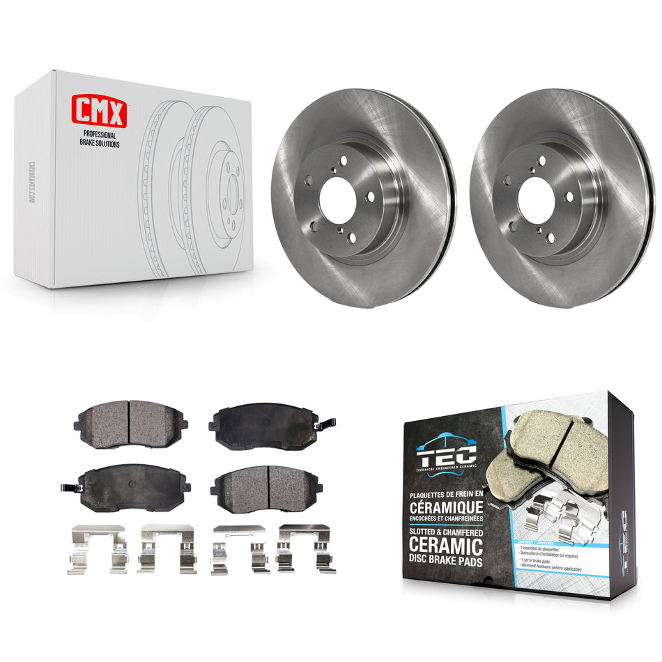 Front Disc Brake Rotors And Ceramic Pads Kit For Subaru Impreza Legacy Saab 9-2X K8T-100306