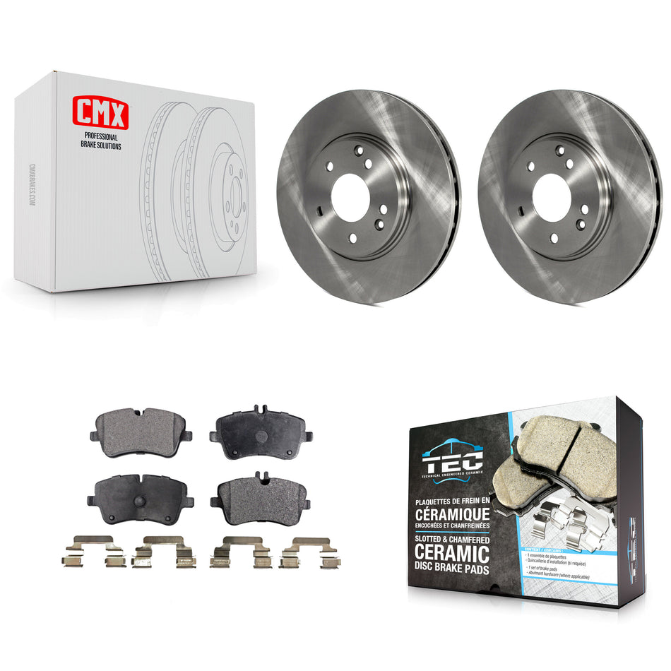 Front Disc Brake Rotors And Ceramic Pads Kit For Mercedes-Benz C240 CLK350 C320 C280 CLK320 SLK280 SLK300 C350 K8T-100319