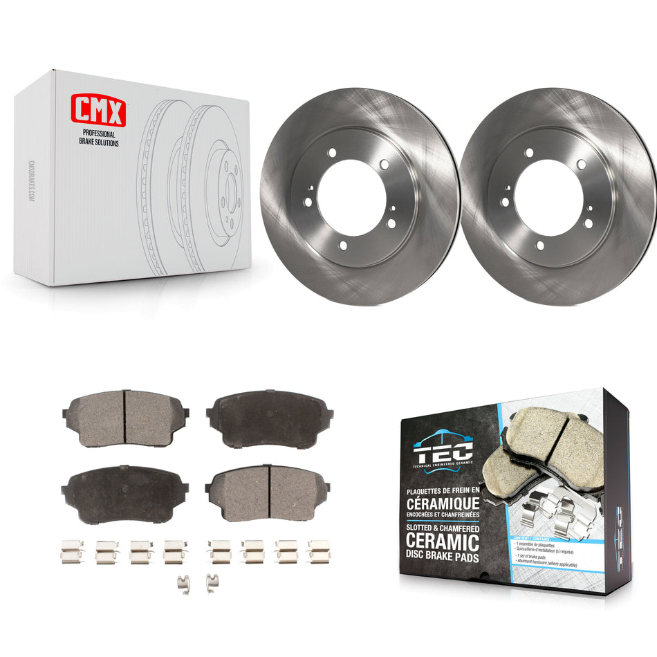 Front Disc Brake Rotors And Ceramic Pads Kit For Suzuki XL-7 Grand Vitara K8T-100340