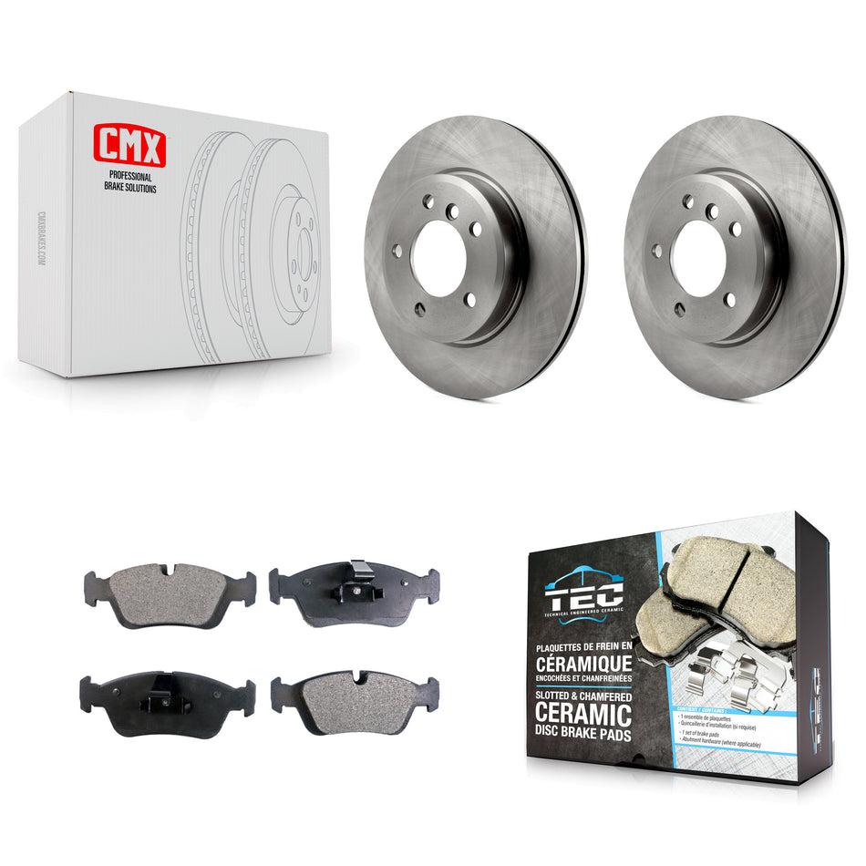 Front Disc Brake Rotors And Ceramic Pads Kit For BMW 325i 325Ci Z4 325xi Z3 323i 328i 323Ci 328Ci 320i K8T-100362