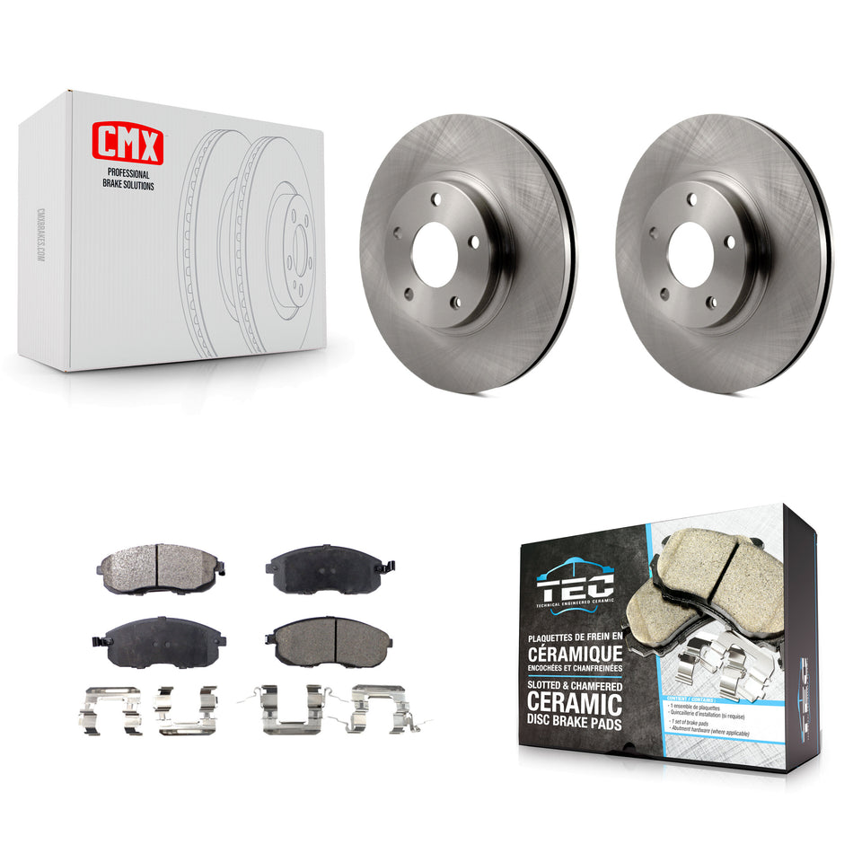 Front Disc Brake Rotors And Ceramic Pads Kit For Nissan Altima Maxima Infiniti I35 INFINITI K8T-100382