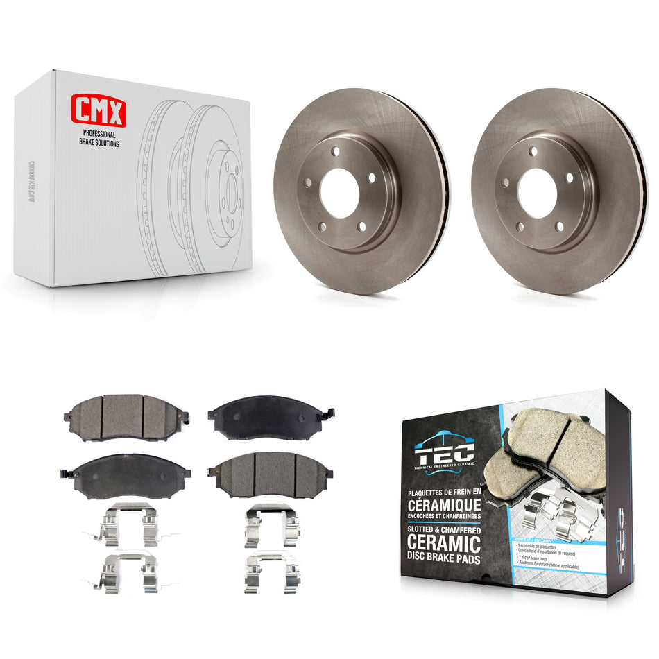 Front Disc Brake Rotors And Ceramic Pads Kit For Infiniti Q45 M45 INFINITI K8T-100405